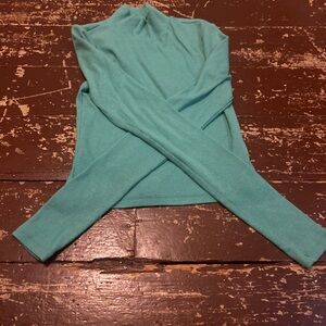 American Eagle Outfitters Teal Long Sleeve Top